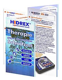 Prospekte & Flyer - Hidrex Iontophorese Flyer + Inlay